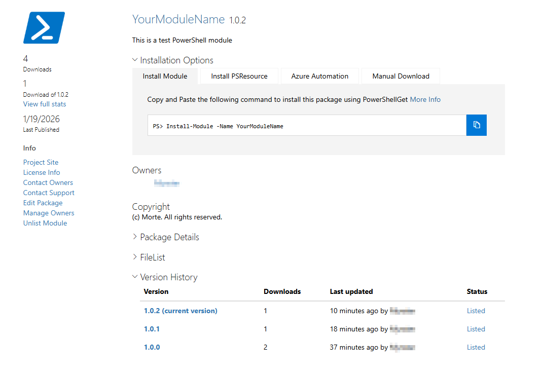 Eps Engine Powershell Module Template In MiniModule - Creating a Module Project | PSFramework Project